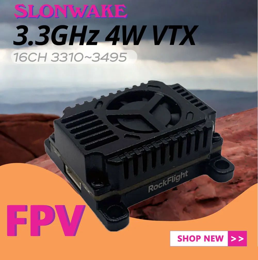 SLONWAKE FPV 3.3G 16CH 4000mW  - Fpv Drone Receiver 评论和价格