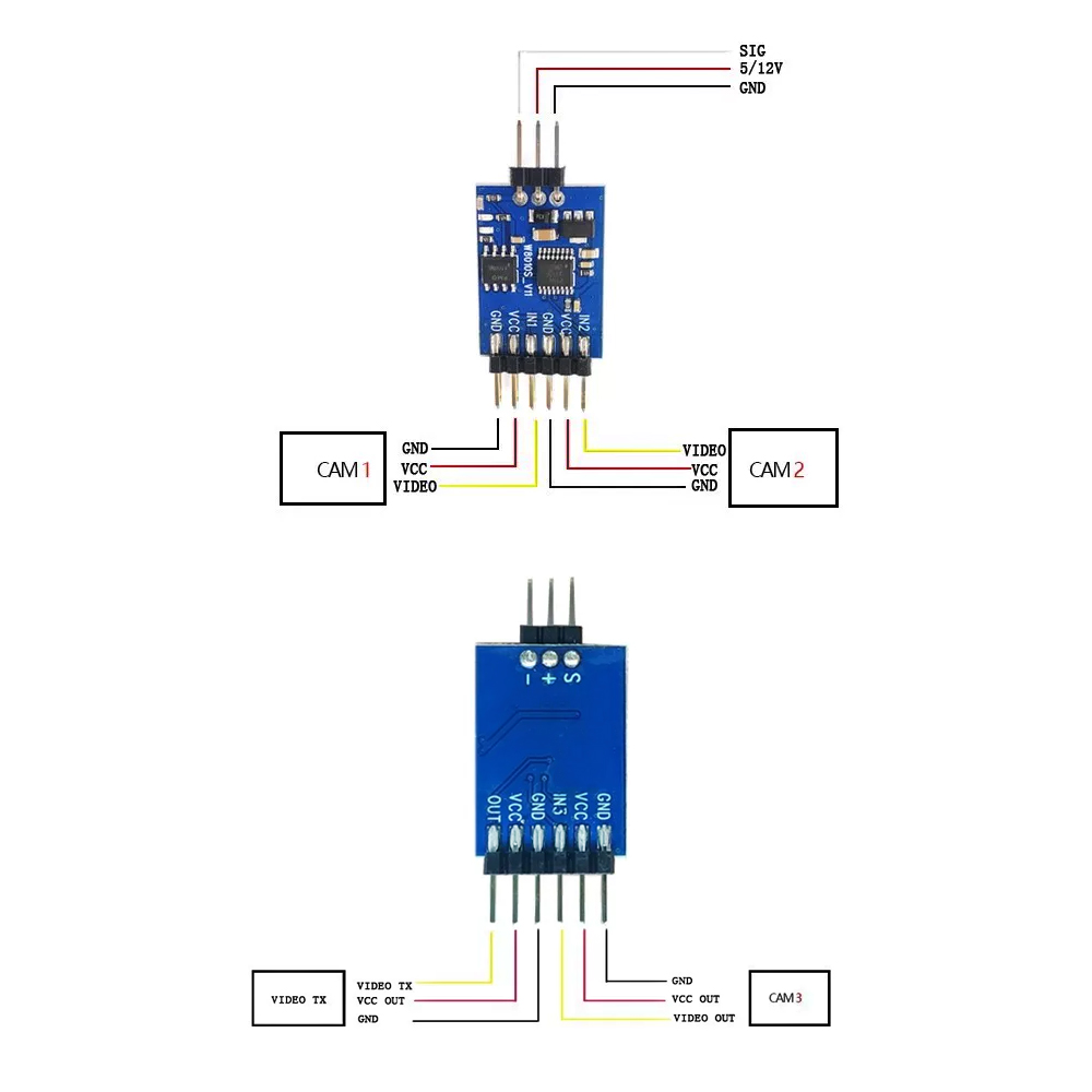 5.8G 3 Channel Video Switcher  - Fpv Drone Receiver 评论和价格