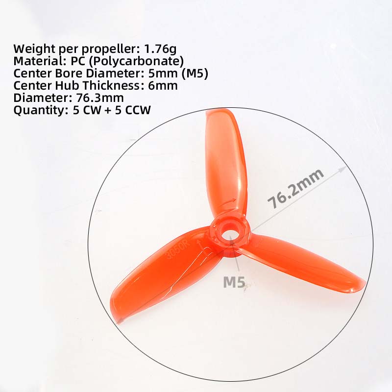 3050 3 Inch Propellers, 5CW 5C - Fpv Drone Propeller 评论和价格
